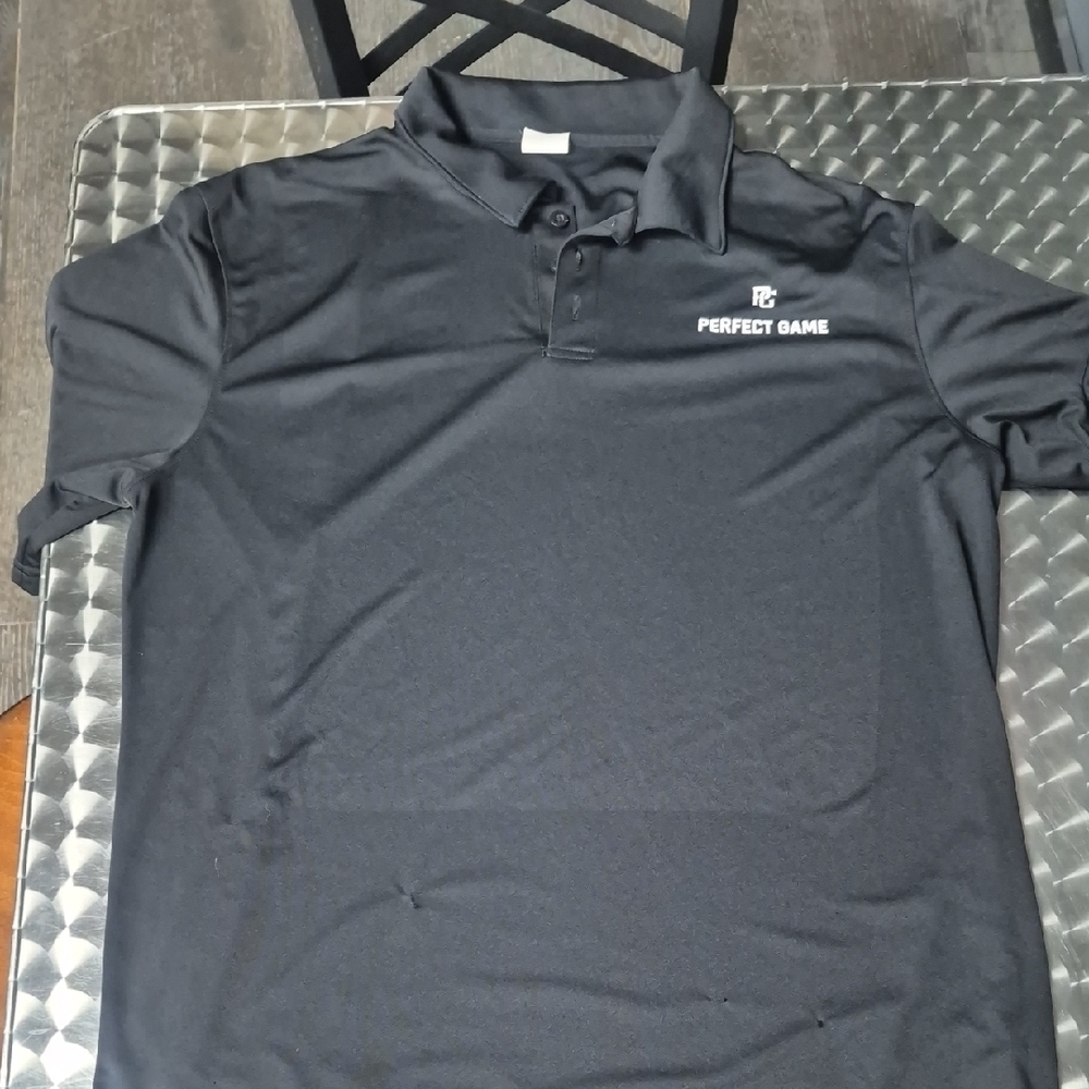 Perfect Game Men's Black Polo Shirt